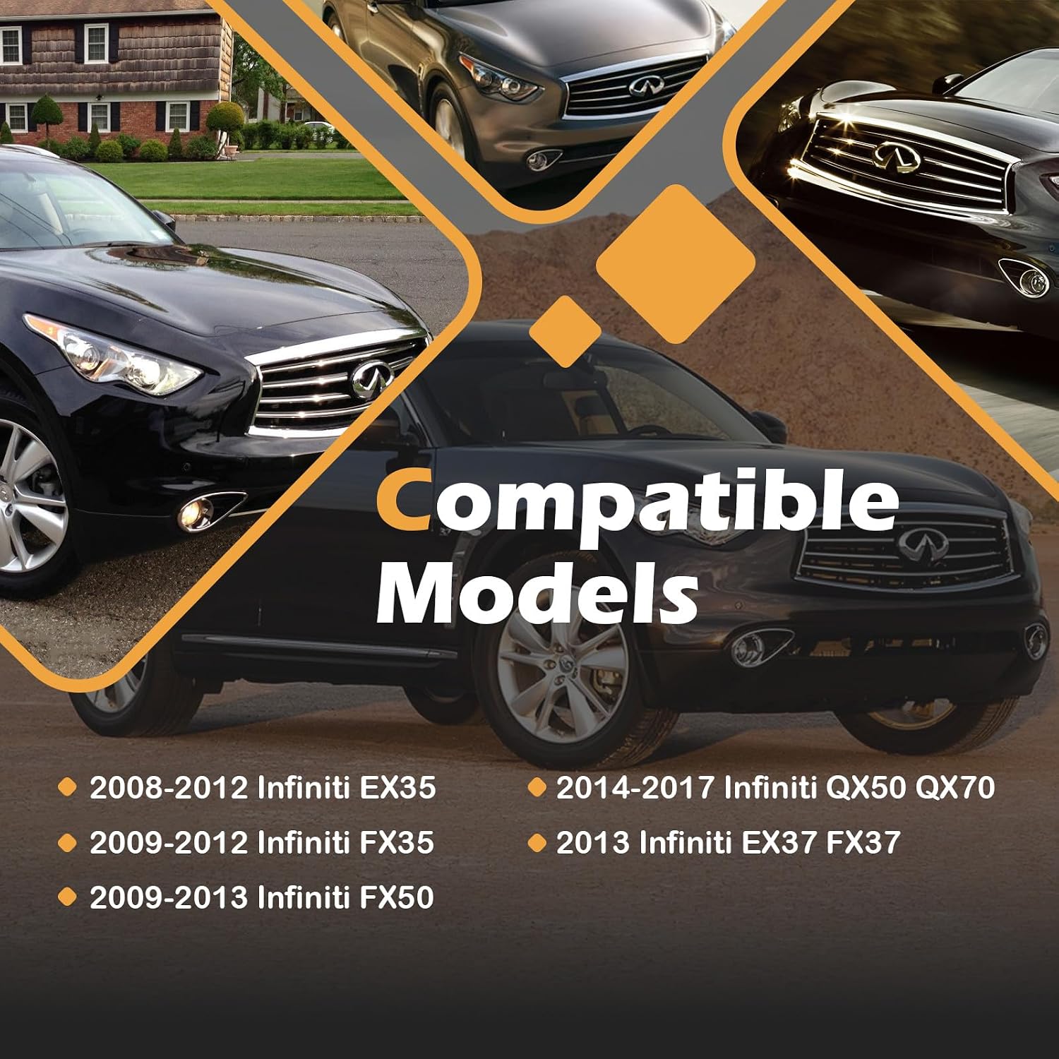 Hood Lock Latch Right Passenger Side Compatible with 2008-2012 Infiniti EX35 2009-2013 FX50 2009-2012 FX35 2014-2017 QX50 QX70
