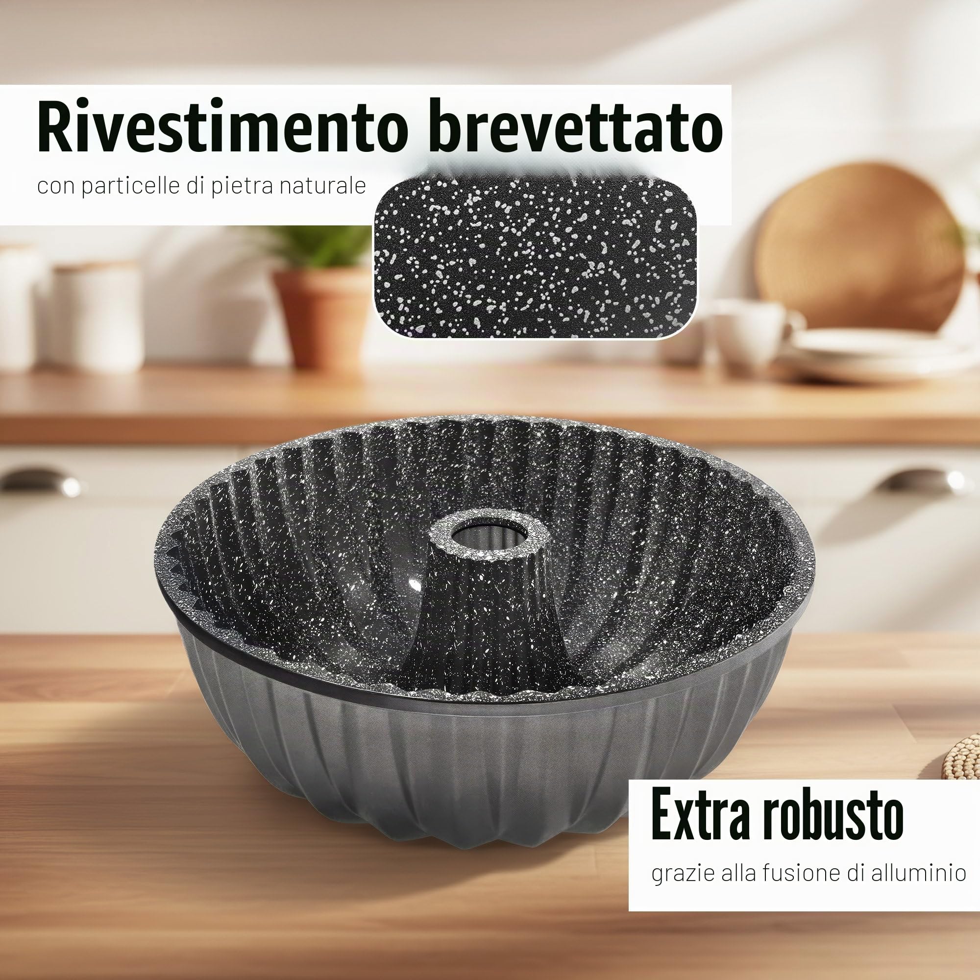 STONELINE Aluminium Stampo da Forno Rivestimento Antiaderente
