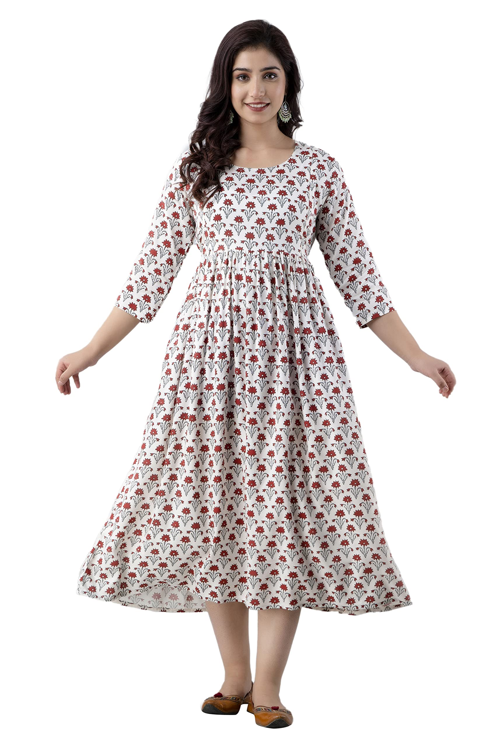 devek s Women Rayon Maternity Dress Pregnancy Dress Easy Breast Feeding Breast Feeding Dress Zippers for Nursing Pre and Post Pregnancy, Comfortable Kurti for Pregnant Women-picture-15