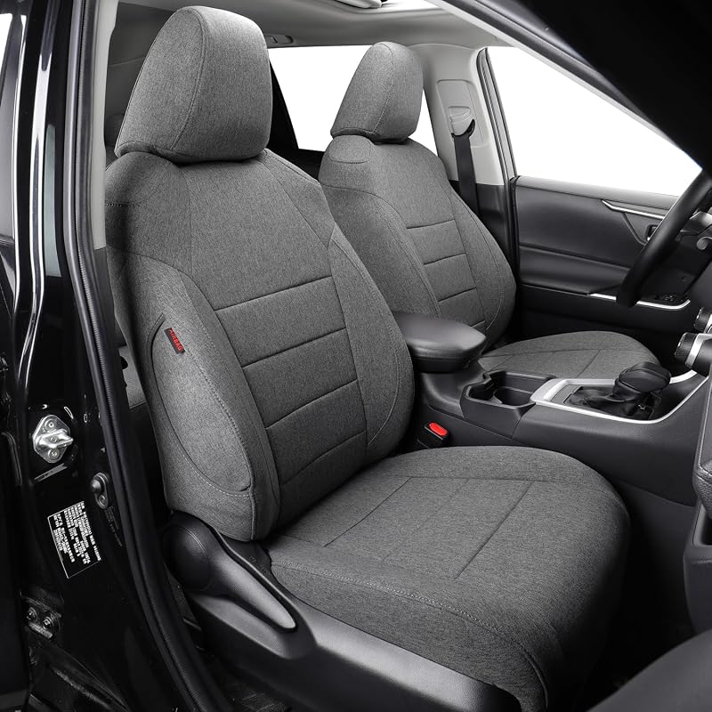 Capa de Banco Sob Medida em Poliéster Cinza para Toyota RAV4 LE 2013 a 2018 coverdream