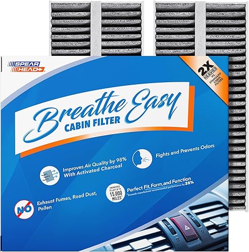Miniatura 57 de Spearhead Odor Defense Breathe Easy - Filtro de cabina para AC y calentador Compatible con 300 2011-23, Challenger 2011-23, Charger 2011-23 como