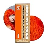 Good Dye Young Semi-Permanent Hair Color, Vegan and Cruelty-Free Orange Hair Dye, Last up to 24 Washes, Non-Damaging Conditioning Hair Color (5FL OZ, Riot)