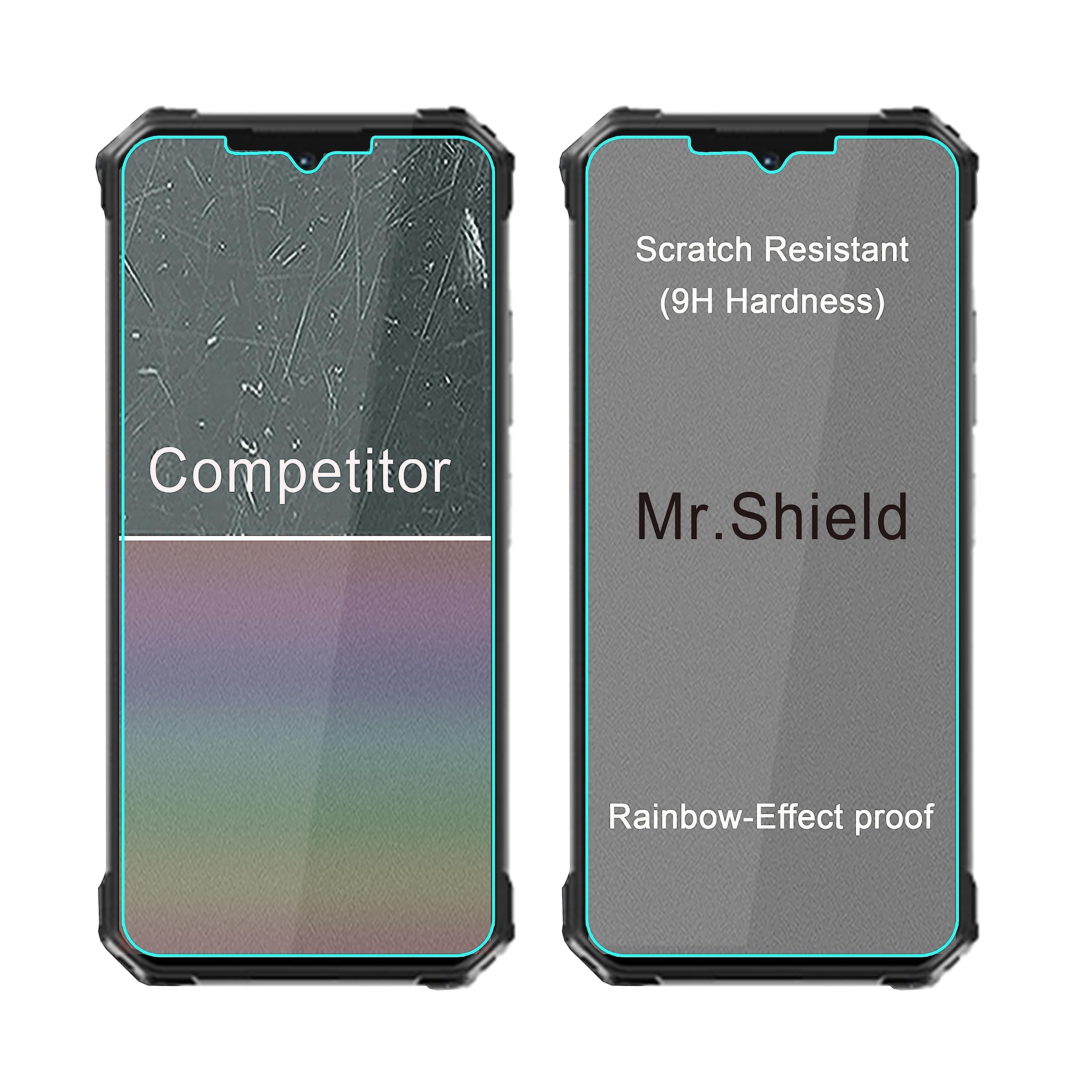 Mr.Shield Displayschutzfolie Für Oukitel WP18 Pro [3 Stück] – 9H Gehärtetes Glas, HD Klar