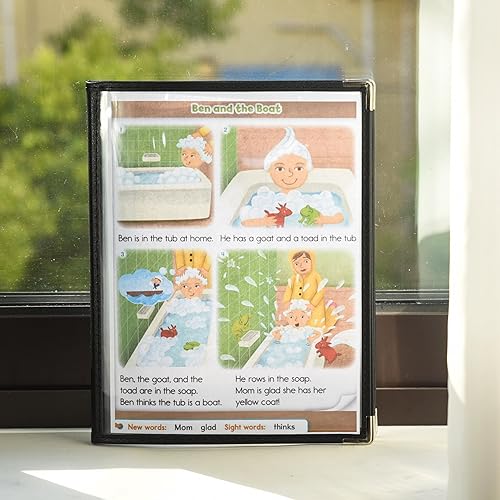 Miniatura 40 de Fundas para menú de restaurante de 8.5 x 11 pulgadas, 4 páginas 8 vistas, soportes de menú de plástico impermeable y transparente para bares, 2 Pack