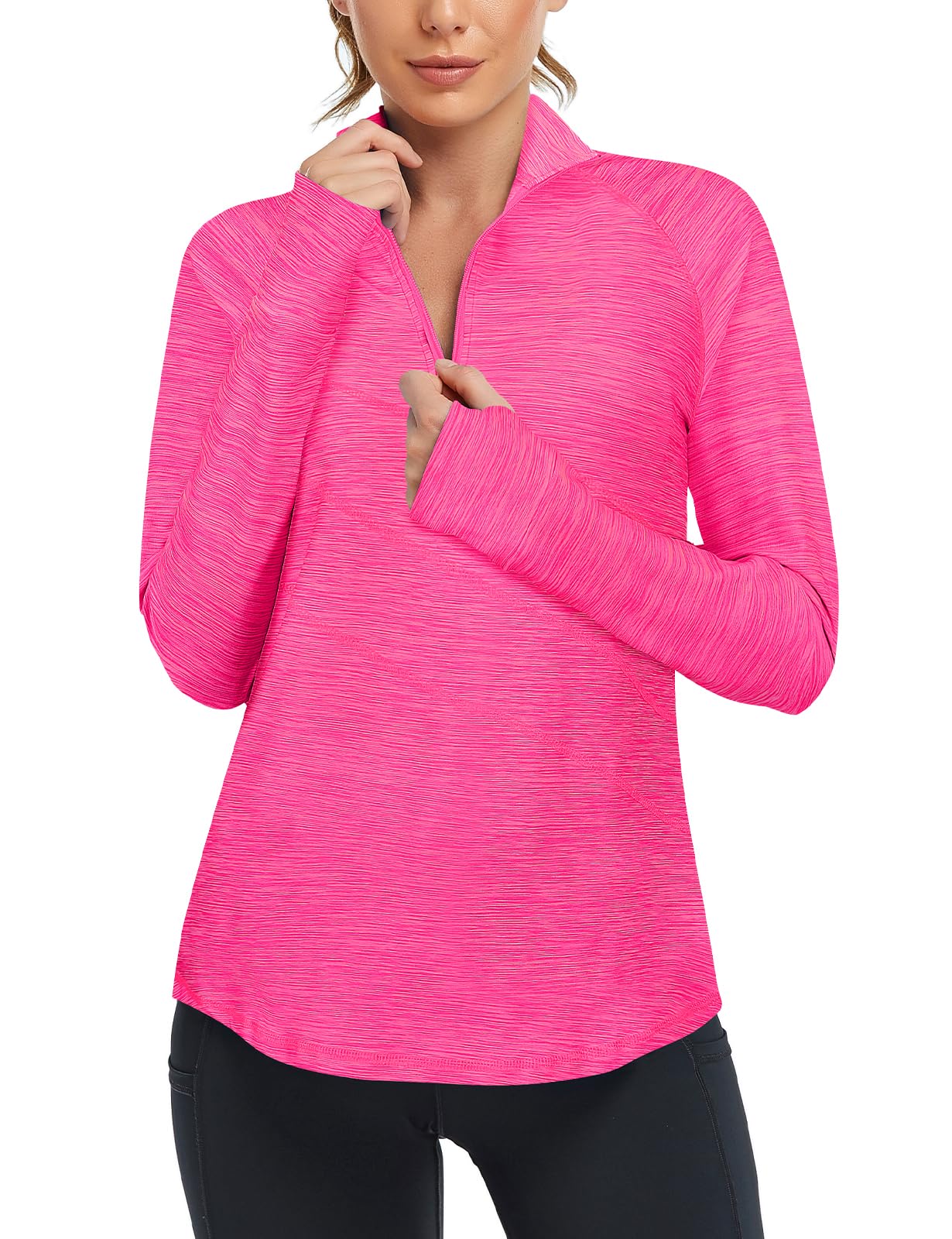 Cucuchy Womens V Neck Golf Polo Shirts Moisture Wicking Sports Workout Tops