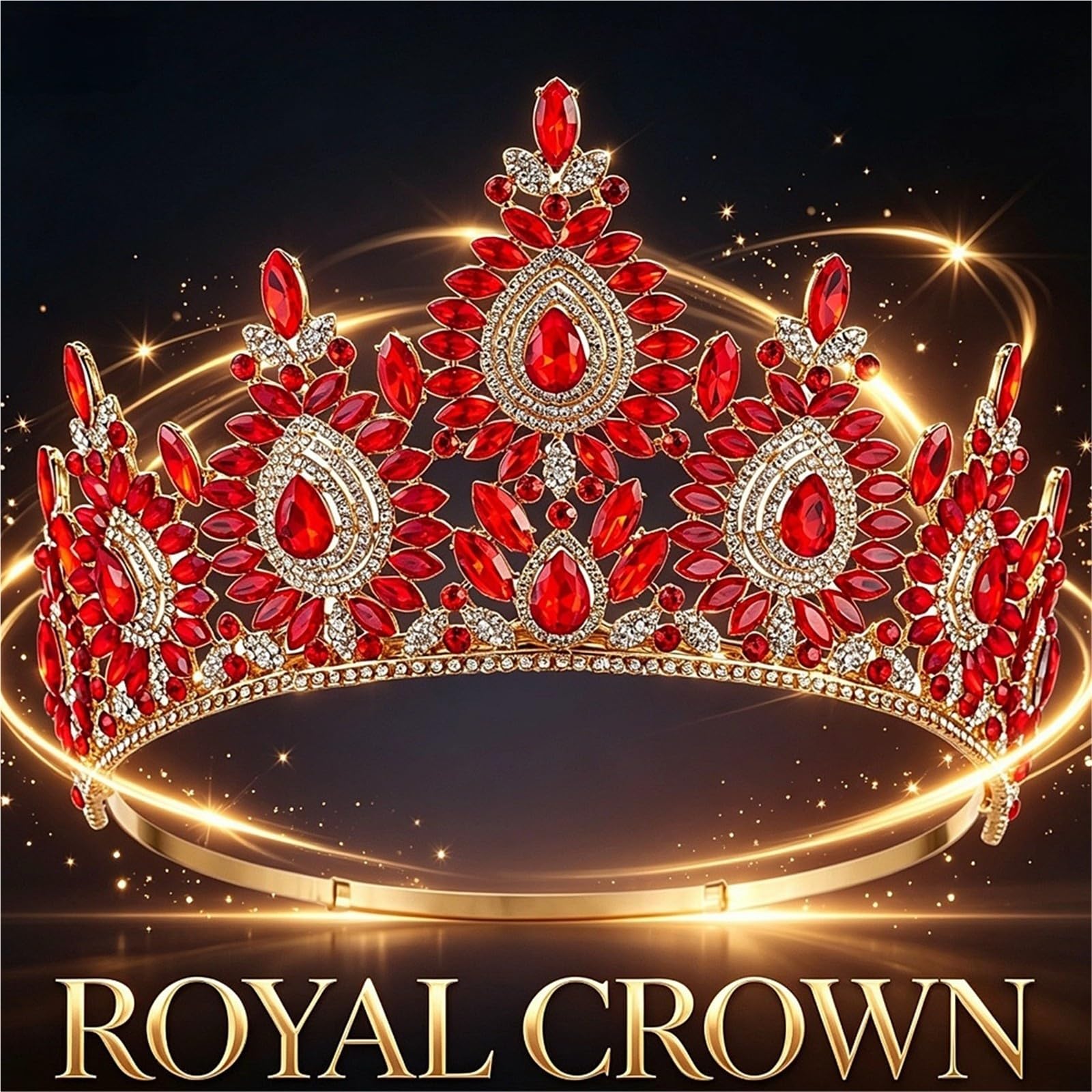 Corona da principessa in cristallo regolabile per donna, tiara per concorso di bellezza per compleanno nuziale