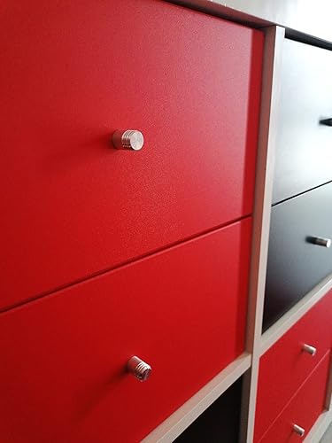 Miniatura 39 de Livelynine Papel tapiz de pared rojo de 15.8 x 394 pulgadas, papel tapiz extraíble para despegar y pegar, rollo de vinilo rojo, autoadhesivo, sin