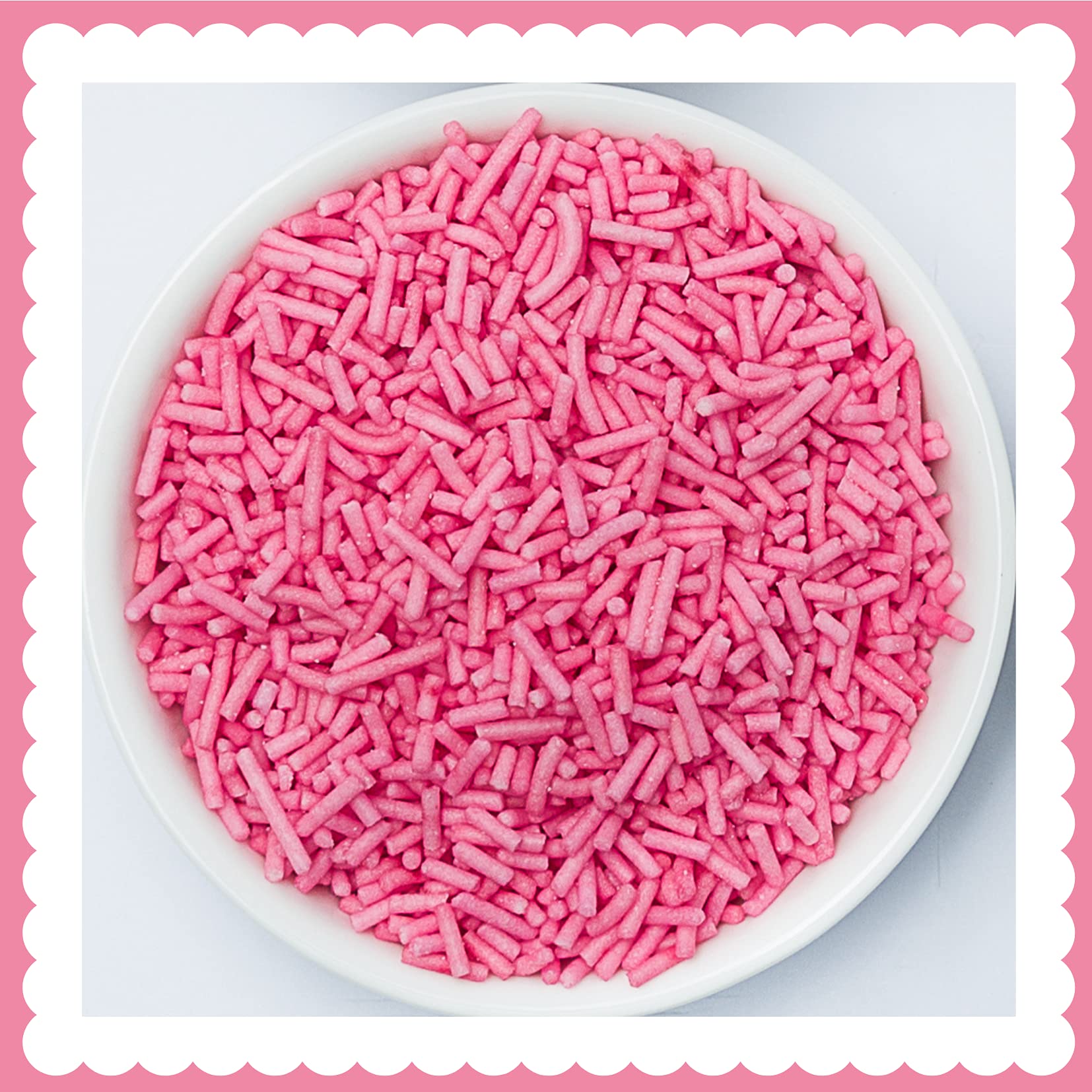Sugar Strands(Jimmies)- Pink Blush - V1 (100)
