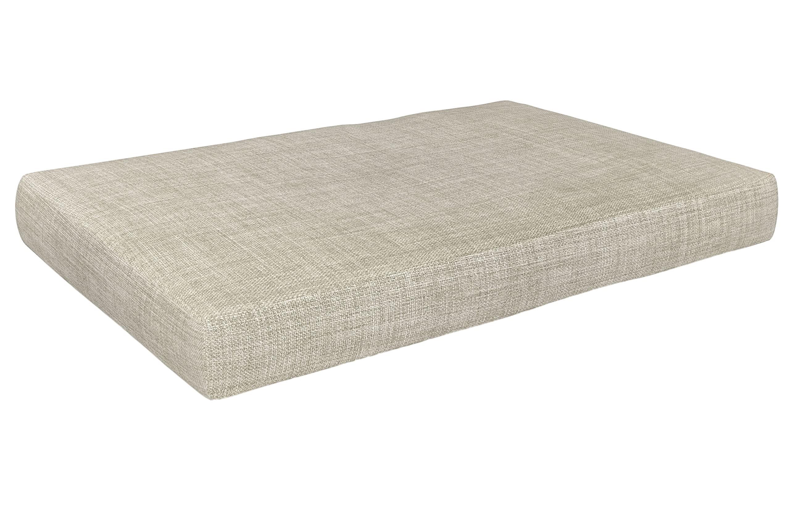 POKAR Euro Pallet Seating Set of 2: 1x seat cushion 120x80cm + 1x back cushion 120x40cm, cold foam, removable covers, Home Garden Furniture DIY, indoor outdoor pillow, without pallets, Beige — view 171