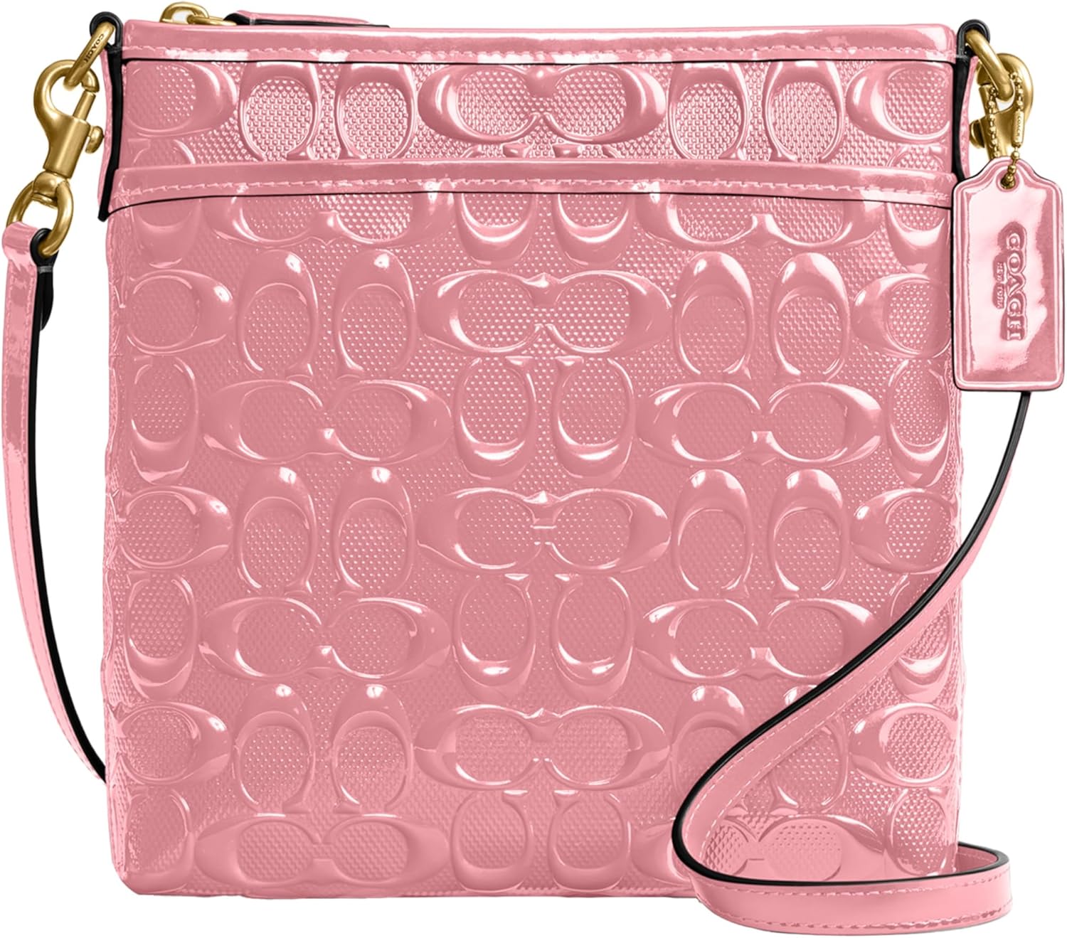 COACH Crossgrain Leather Kitt Messenger Bag, B4/True Pink