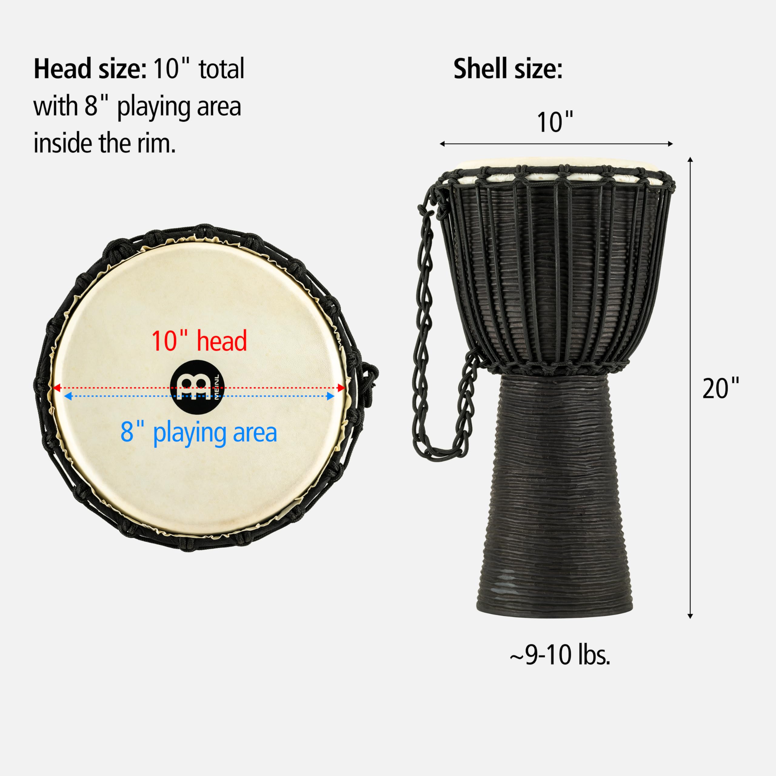 Amazon.co.jp: MEINL マイネル ジャンベ 10