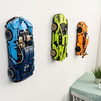Wall Mount Bracket Compatible With Lego Technic Bugatti Chiron 42083 - Securely Display Your Car - Lego Set NOT Included