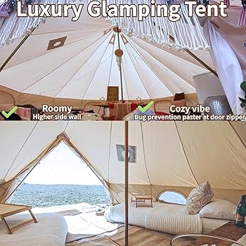 Amazon.co.jp: グランピングパオテント 4人用 ファミリー