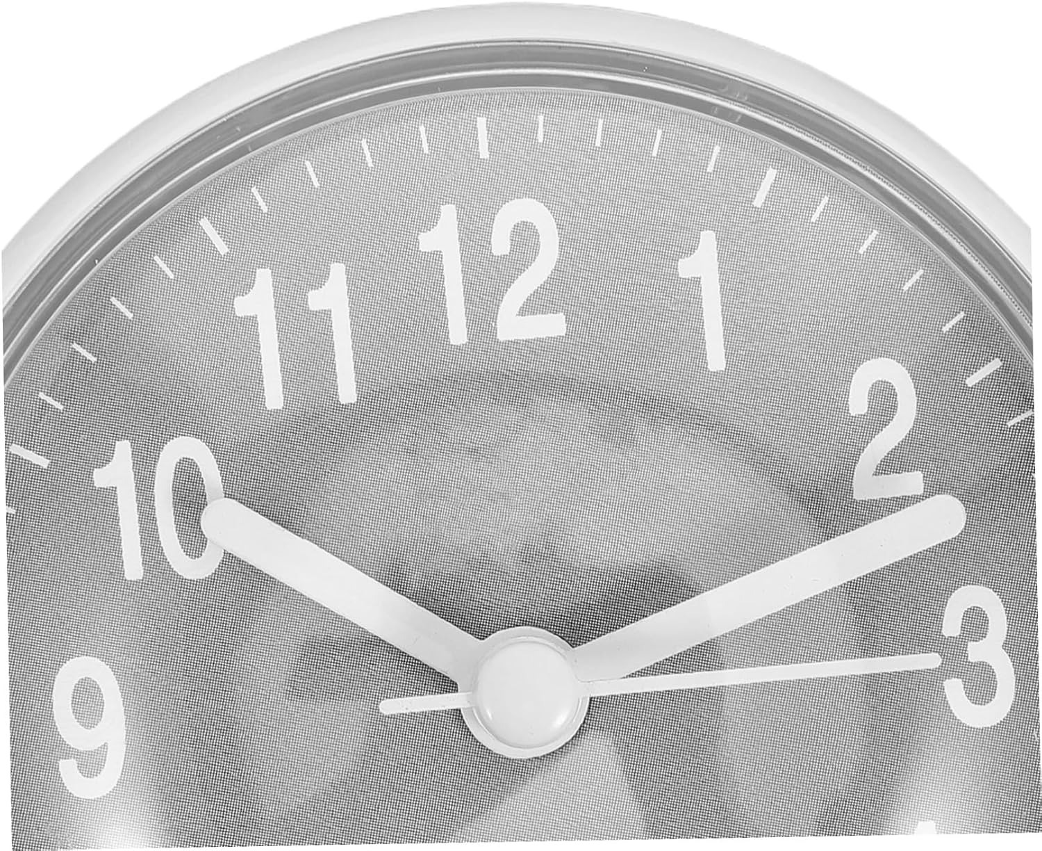 ibasenice Waterproof Bathroom Clock with Suction Cup, 3.2 Inch Analog Grey