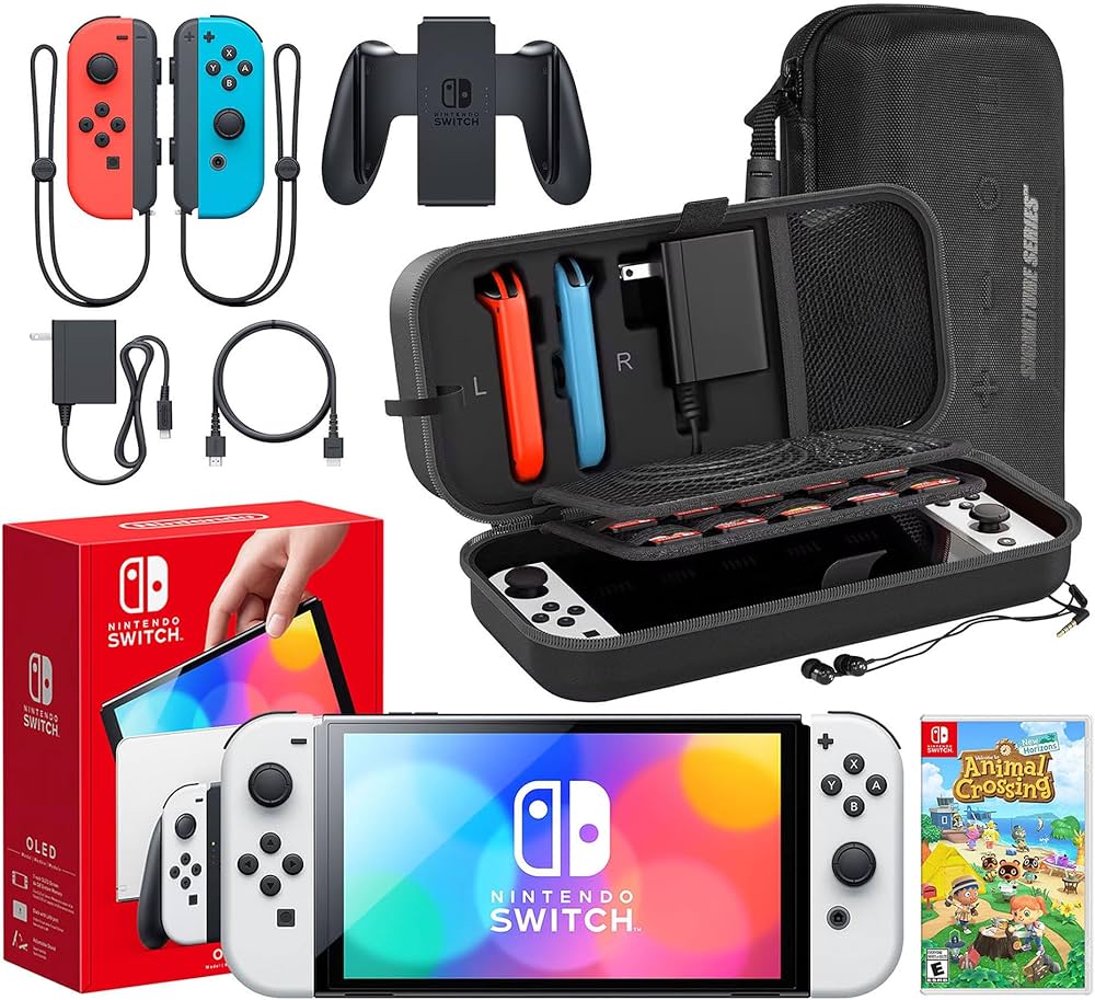 Amazon.com: Nintendo Switch OLED Model (White) Animal Crossing