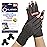 Doctor Developed Gloves For Arthritis Hands For Women & Men, Arthritis Gloves Without Fingertips Carpal Tunnel Compression Gloves With Handbook, 2 Pairs (S)