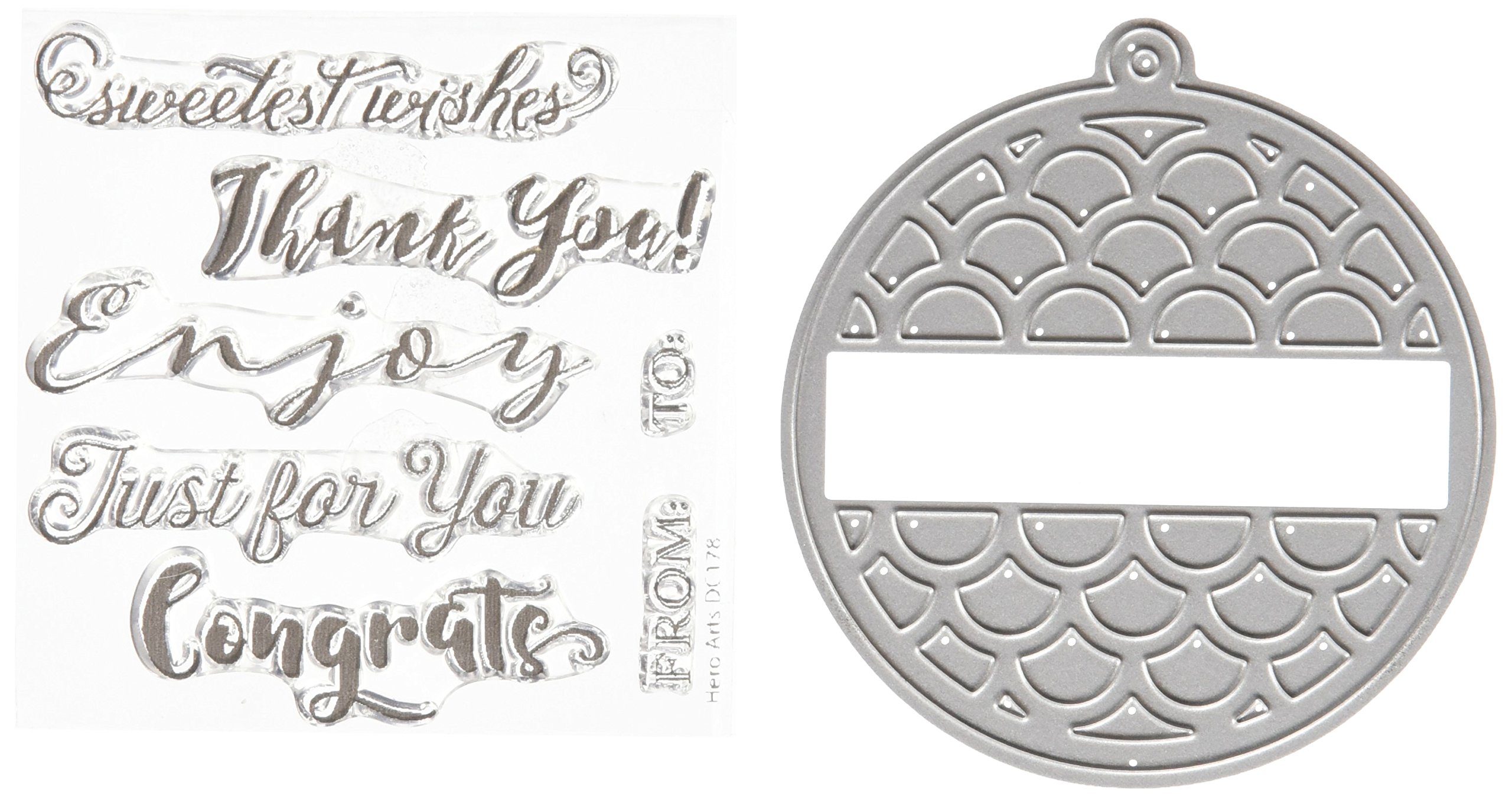 Hero Arts Grazie Tag Timbro e Taglio by Lia Supplies