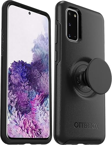 OtterBox + Pop Symmetry Series Funda para Samsung Galaxy S20 y S20 5G (no PlusUltraFE) embalaje no al por menor, color negro