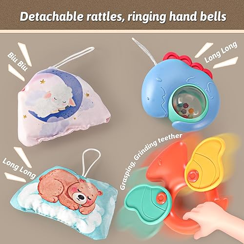 Miniatura 7 de Gimnasios y tapetes de juegos para bebés, centro de gimnasio para actividades de piano para patear y jugar, para el tiempo boca abajo, con piano