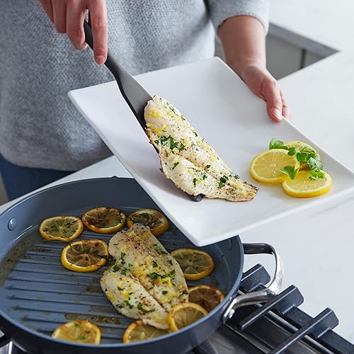 Miniatura 3 de GreenPan Juego de utensilios de cocina de silicona de 5 piezas, cuchara ranurada y sólida, espátula, batidor, herramientas de cocina antiadherentes