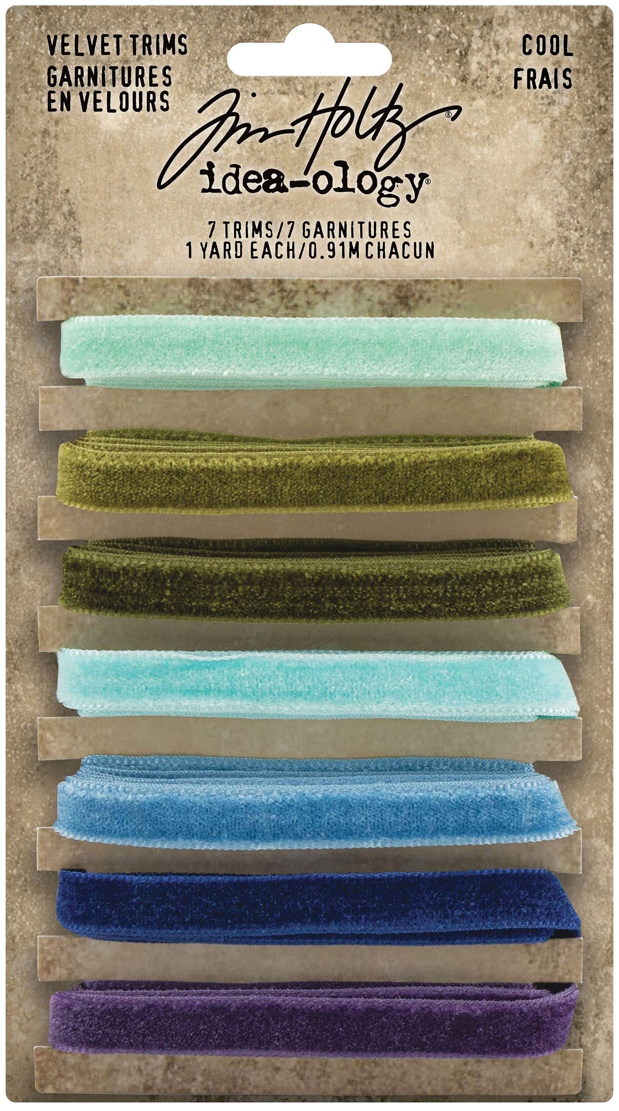 Cintas Velvet Trims Cool de Idea-Ology para decorar álbumes de recortes y agendas personalizadas