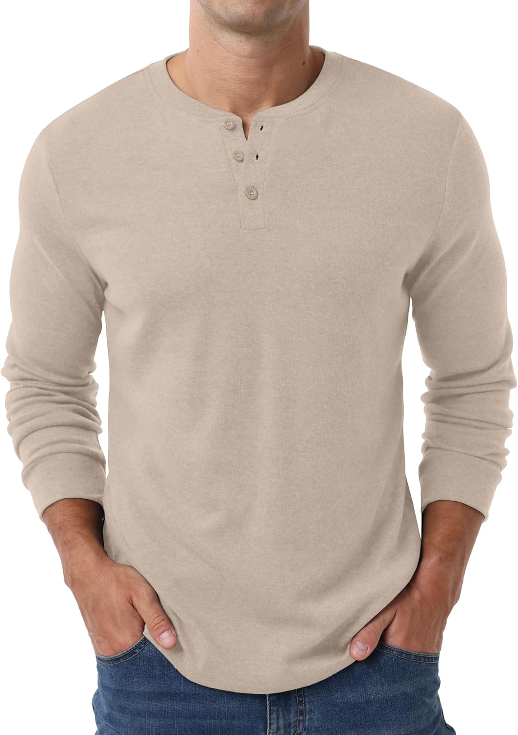 Sailwind Men's Henley Shirts Long Sleeve Casual Classic T-Shirts Button Henley Pullover Tee - Image 4