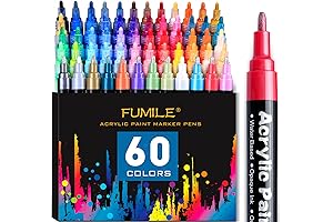 Acrylic Paint Markers Set Metallic 12 Pack