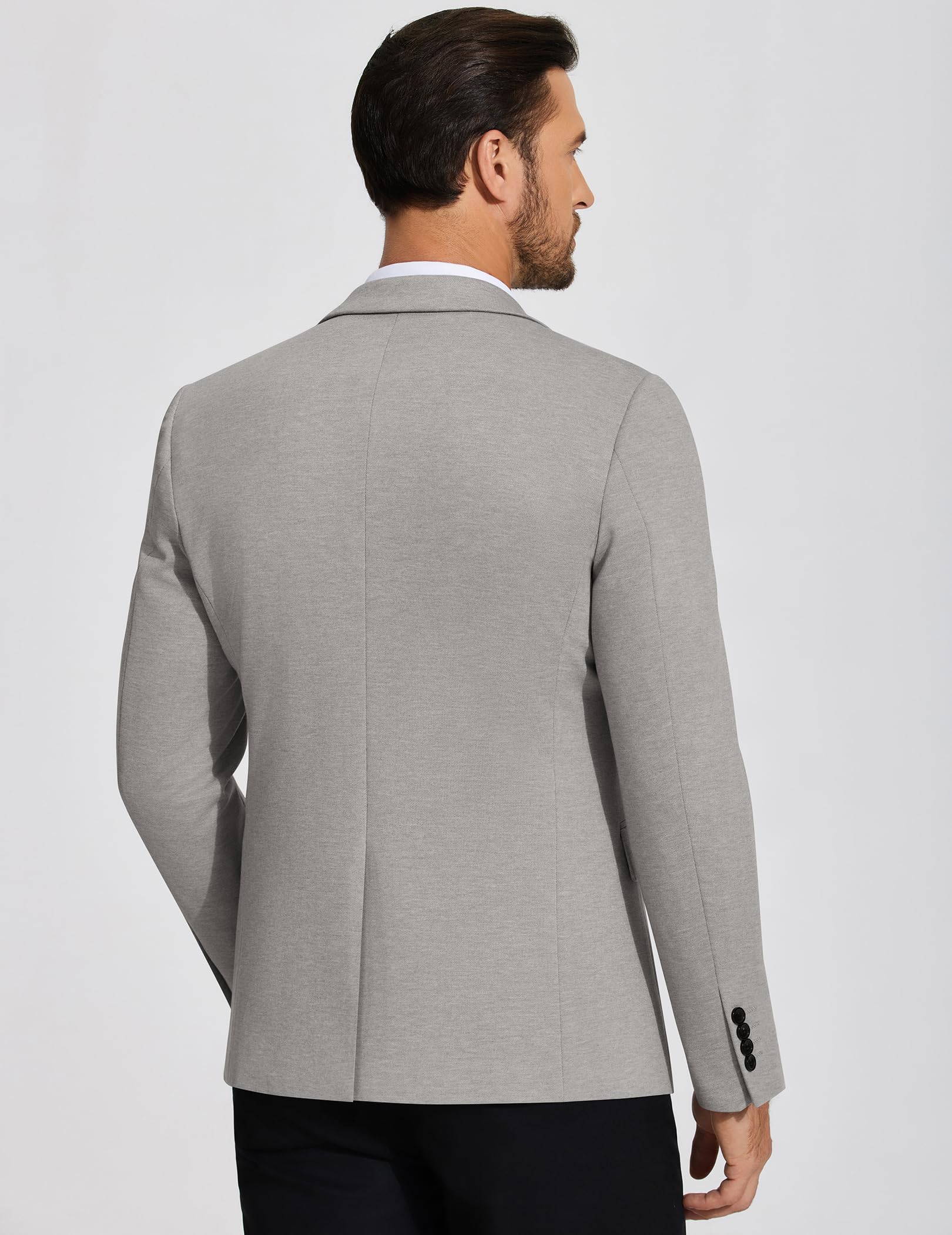 COOFANDY Giacca da uomo casual in maglia, leggera, con due bottoni