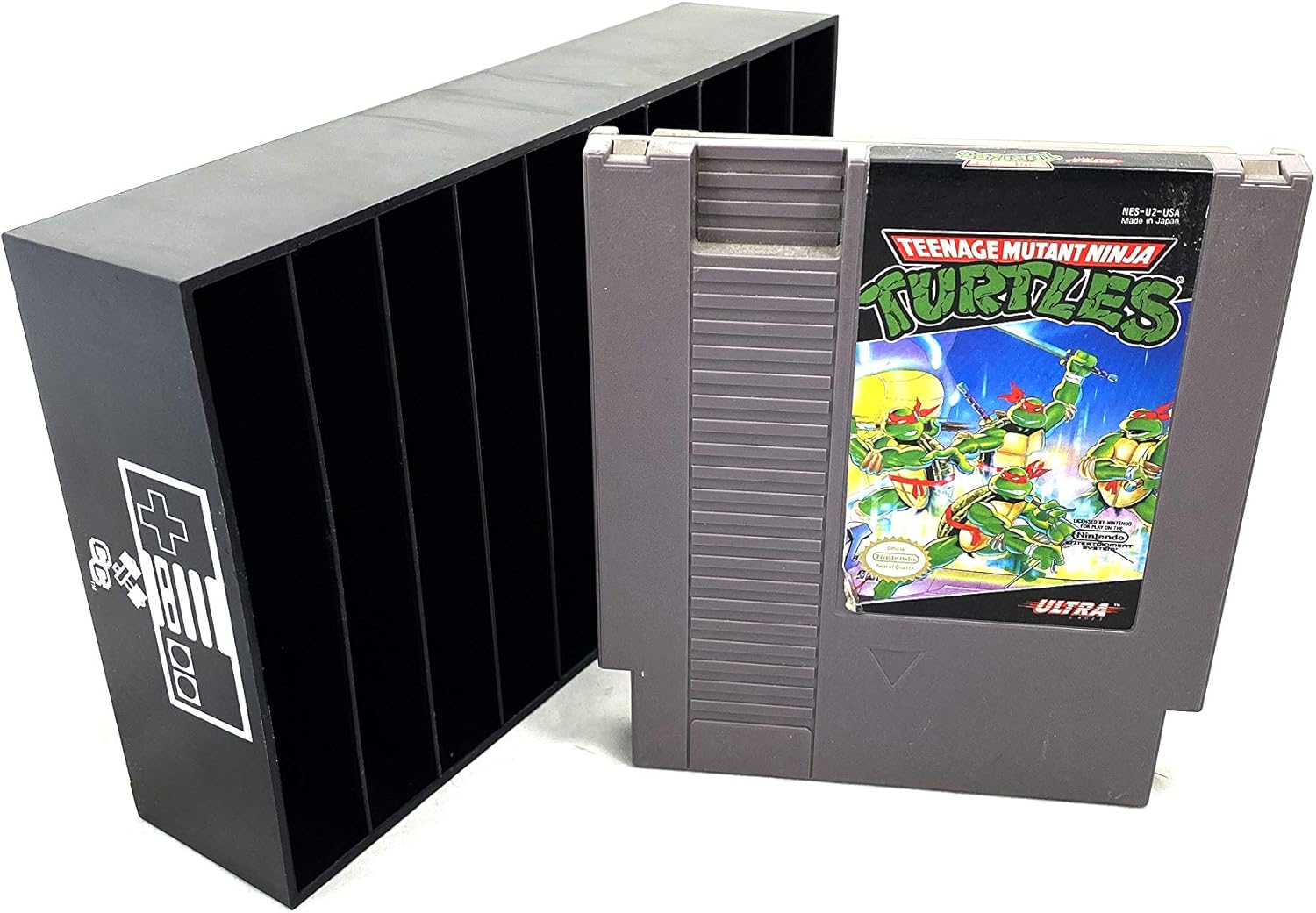 Collector Craft, Black, NES Compatible Cartridge Holder, NES Game Tray, Holds 10 Games, Clutter Reducing, Retro Video Game Collection, Works with Nintendo Entertainment System NTSC and PAL Cartridges : Video Games
