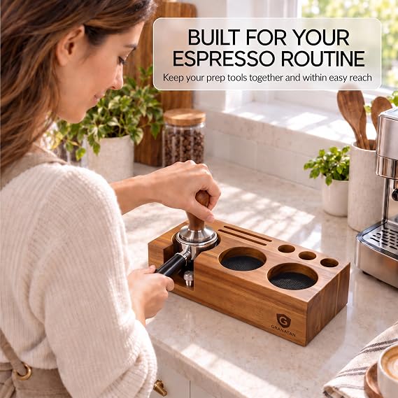 Espresso Tamping Station for 54 mm and 58 mm Portafilters