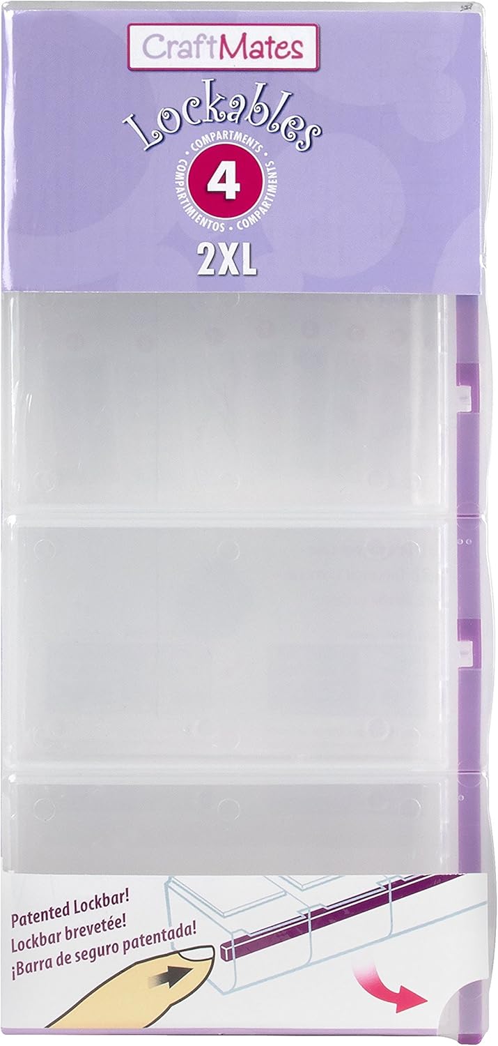 CRAFT MATES Bead Organizer and Plastic Storage Containers For Crafts