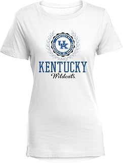 NCAA Kentucky Wildcats Women's Perfect Crewneck Tee, Large, White