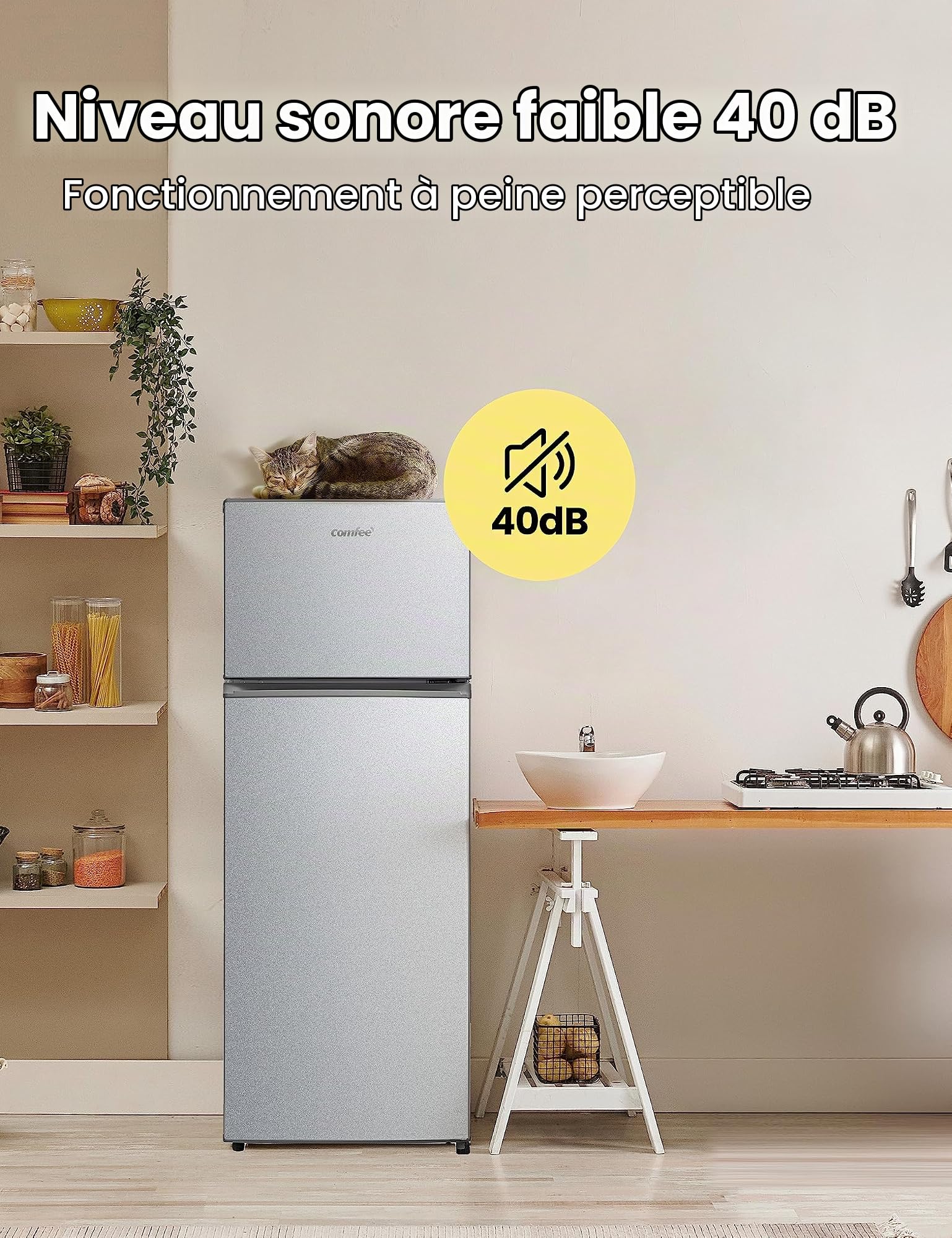 FRIGO 2P. 204LT CE.E STATICO GRIGIO
