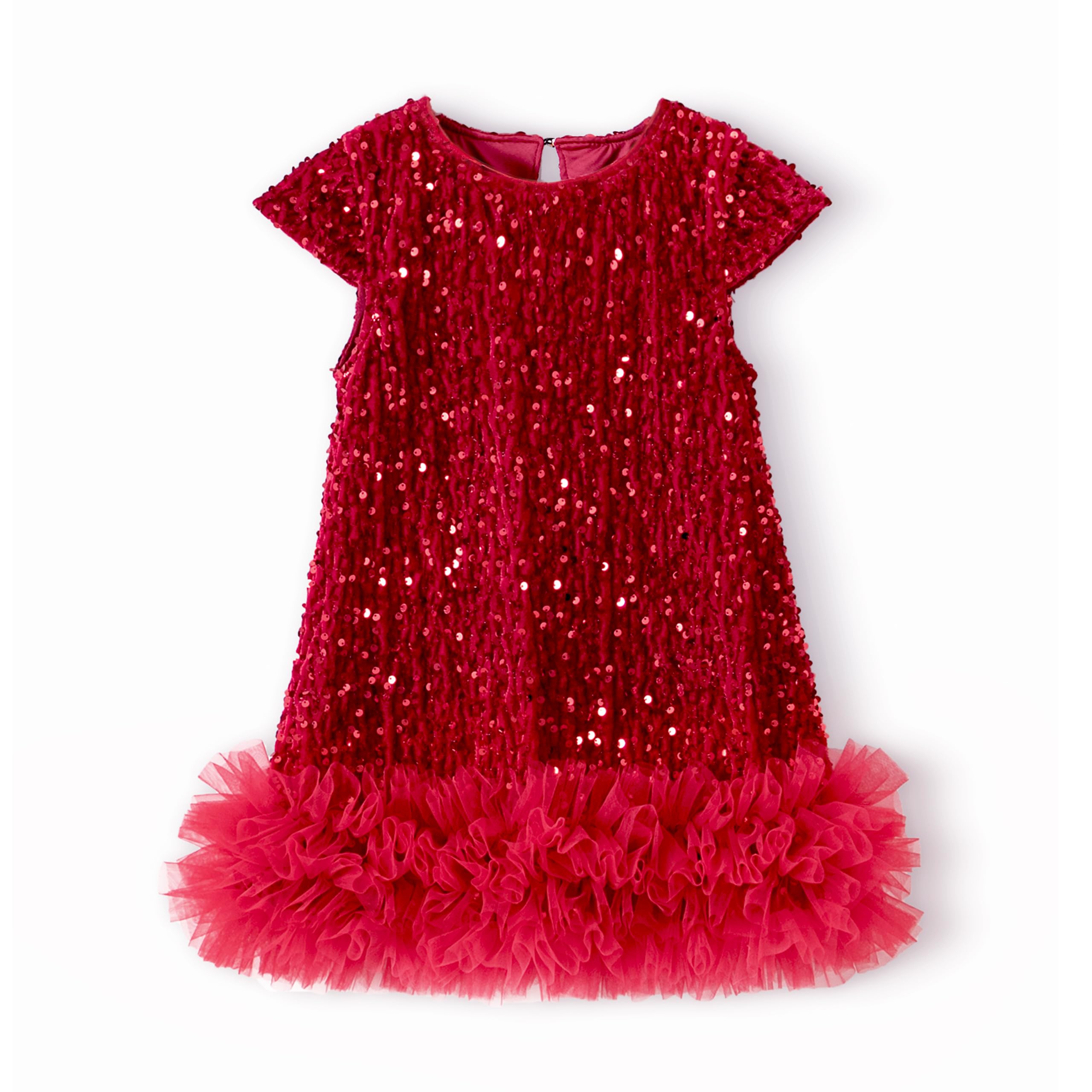 Miipat Abitini Bambina Paillettes di Velluto Vestiti Ragazza Vestito Bambini Principessa per Il Matrimonio Festa di Compleanno