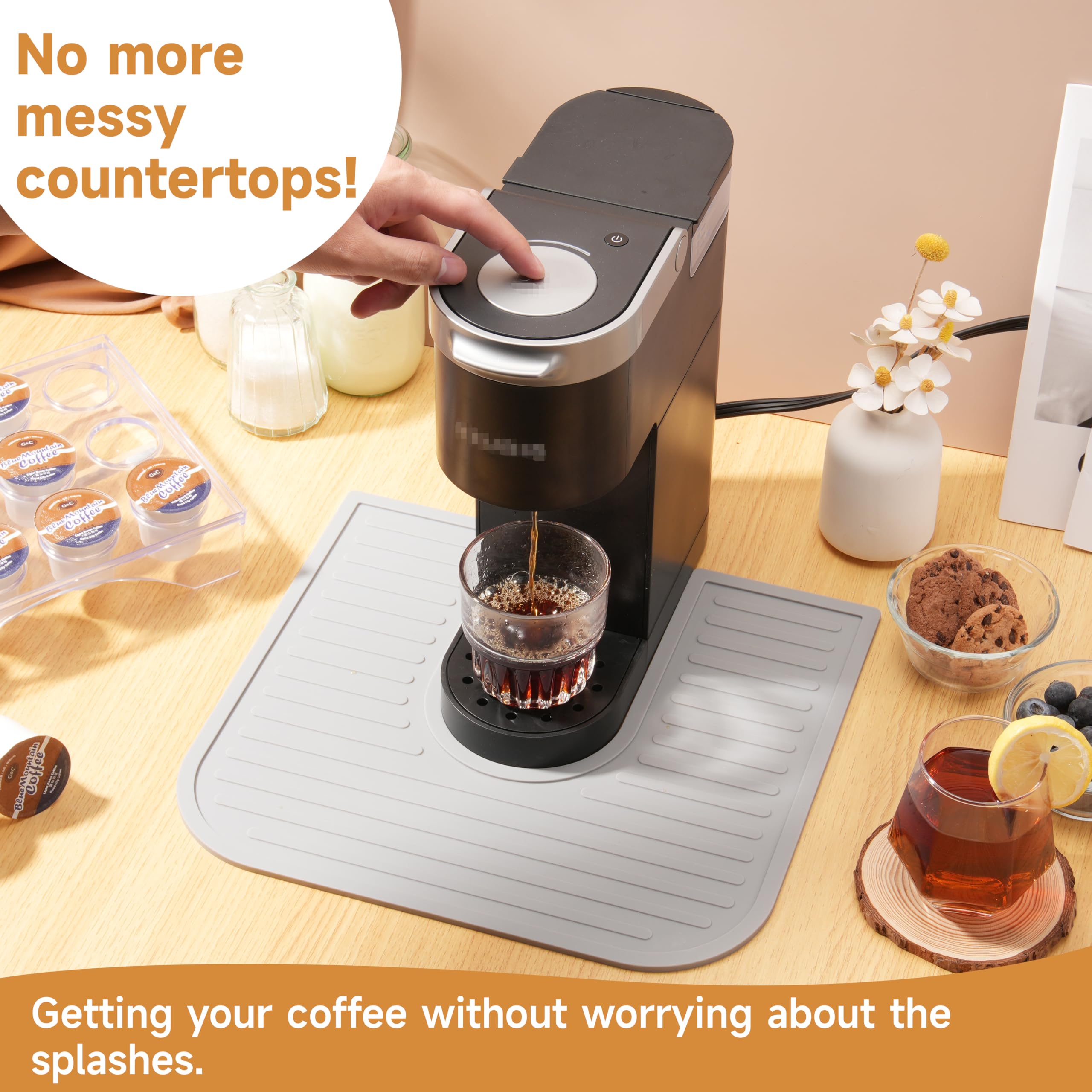 Keurig K-Mini Coffee Mat - Splash Proof! -5