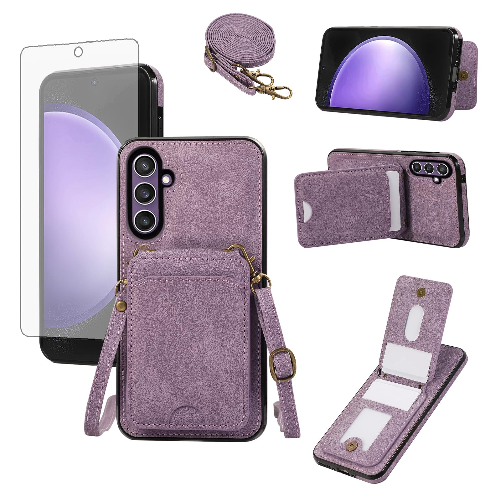 Coques Asuwish S24 FE violette SXFZKBK anti-rayures écran - 8