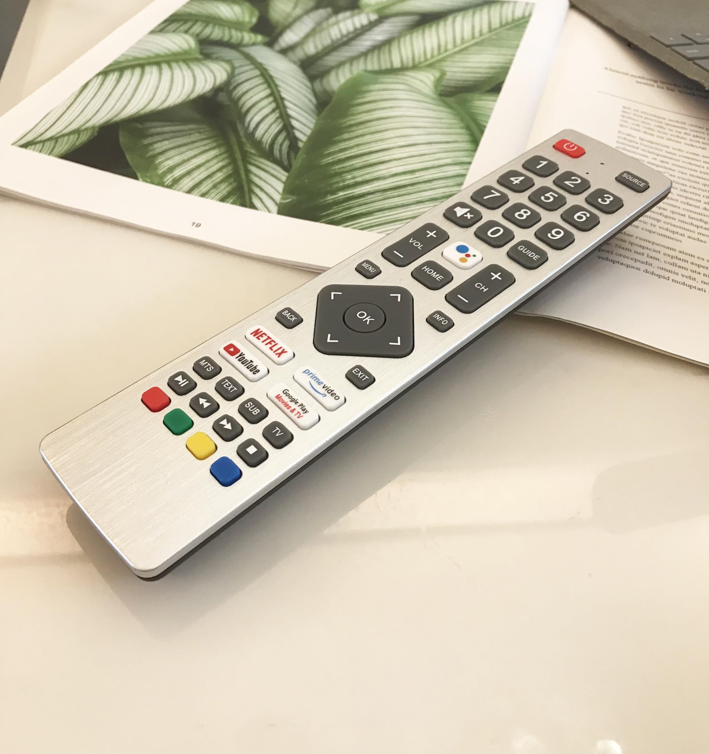SHWRMC0133 Replacement Remote Control for Sharp 32BI5EA 40BL2EA 40BL3EA 40BL4EA 43BI2EA 43BI5EA 50BN6EA 50BL2EA 50BL3EA 55BL2EA 55BL5EA 65BL3EA 65BN6EA 4T-C40BL2KF2AB Aquos Smart TV - Image 2