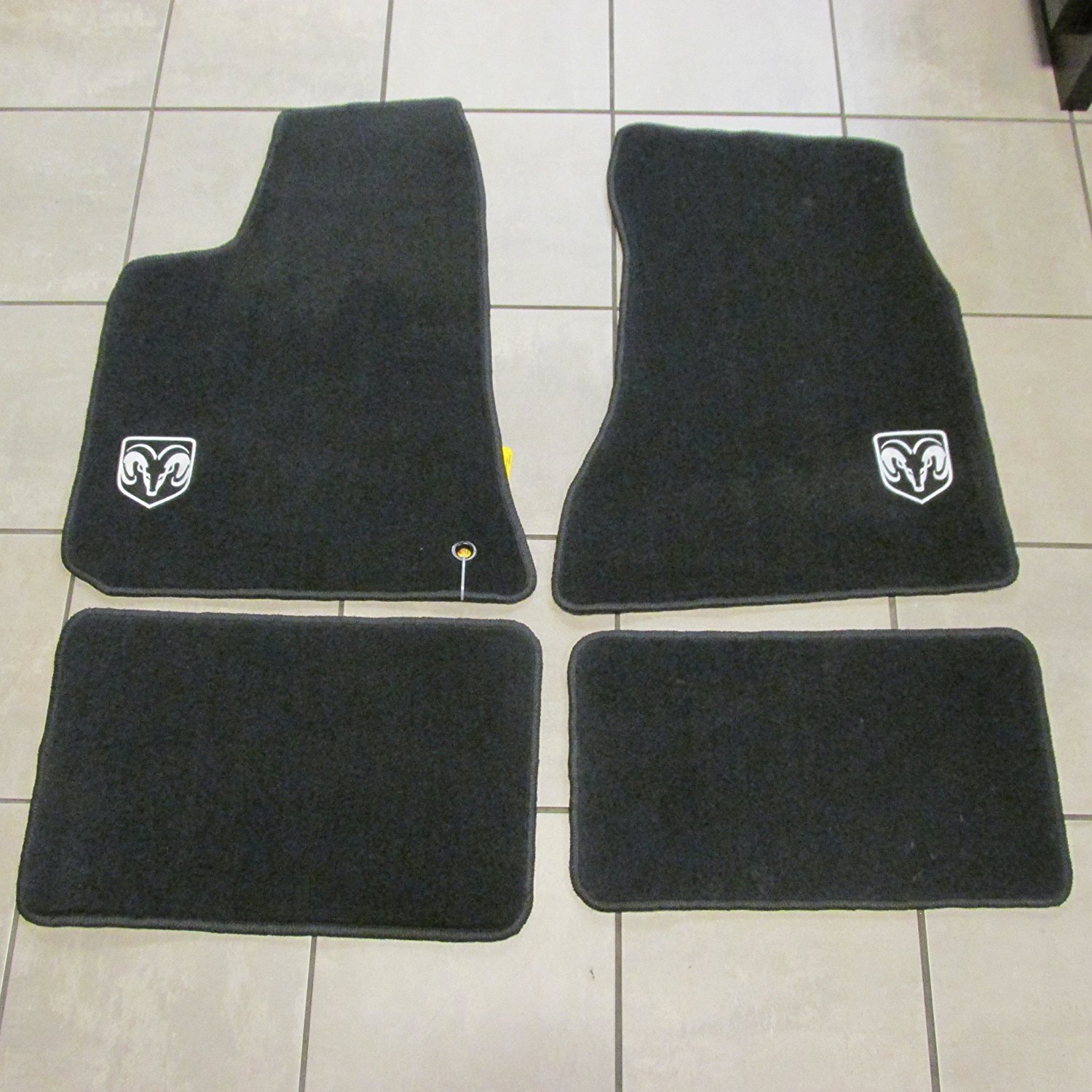 Dodge Charger Magnum Floor Mats Black Front & Rear w/ Logo OEM Mopar