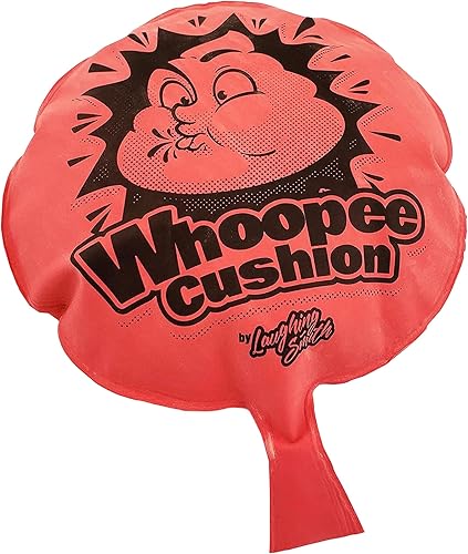 Laughing Smith Mega cojín Whoopee de 8 pulgadas, juguete gigante de broma con sonido de pedo para niños, regalo perfecto de broma o broma, juego de