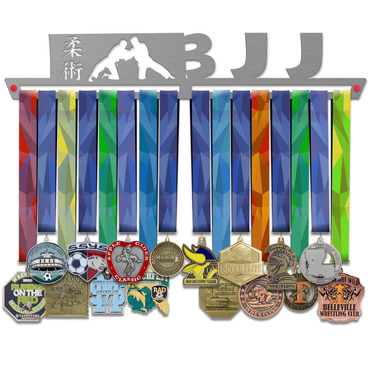 スポーツメダル Amazon | VICTORY HANGERS メダルディスプレイ 柔術 BJJ メダル