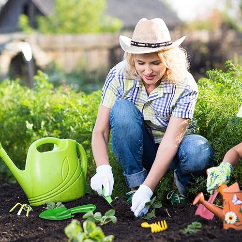 Miniatura 4 de Honoson Juego de 4 mini palas de arena de 8 pulgadas, palas de mano de metal, juguete colorido, herramientas de jardín para plantación de suelo de