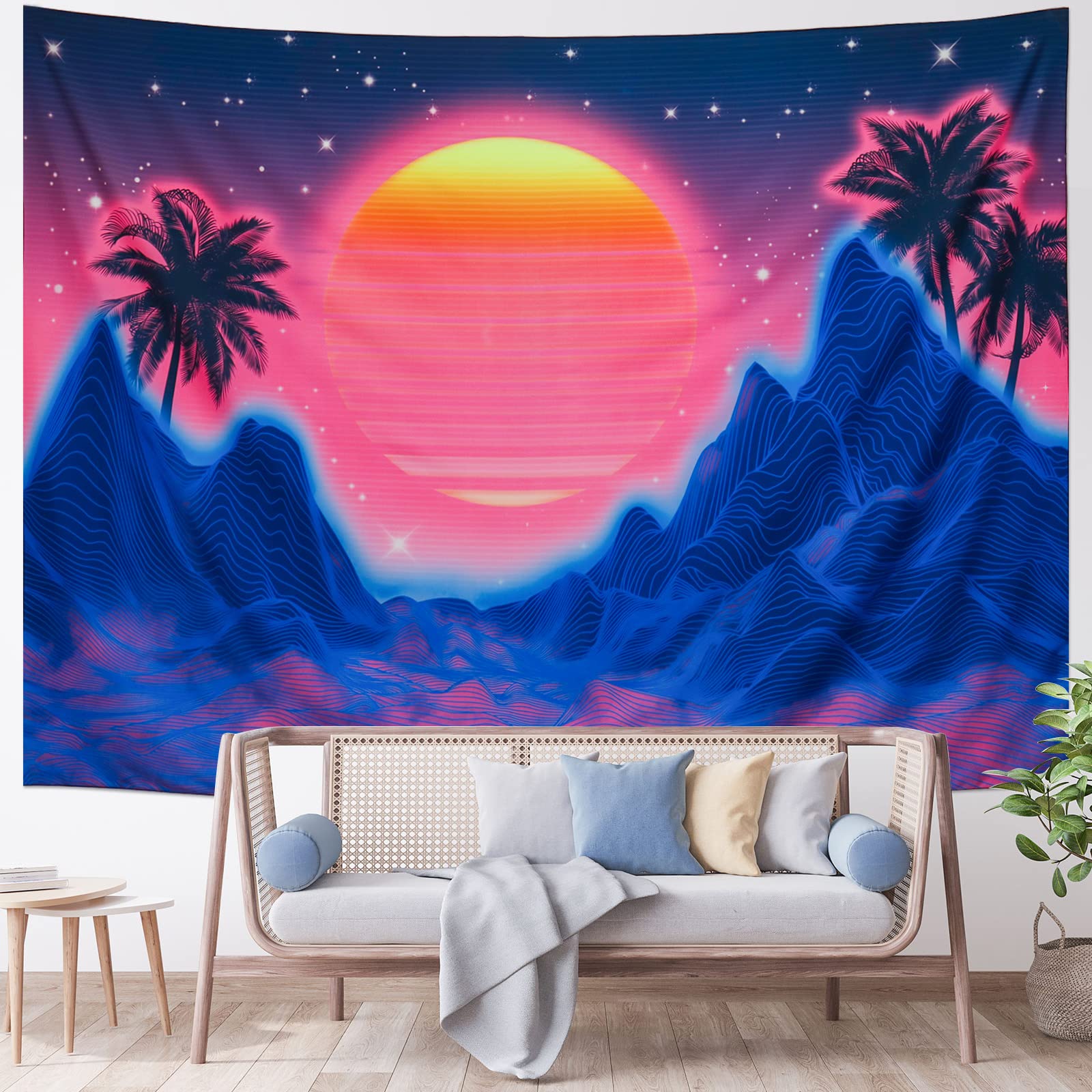 Colorful　DARK THE SUNS ３枚セット Amazon.com: Amtoodopin Blacklight Sun Tapestry UV Reactive Galaxy