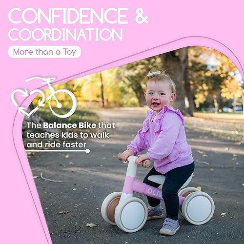 Miniatura 9 de Bicicleta de equilibrio para bebé personalizada para niños de 1 año  Ligera y segura - Sin bordes afilados  Ruedas silenciosas para paseos suaves y