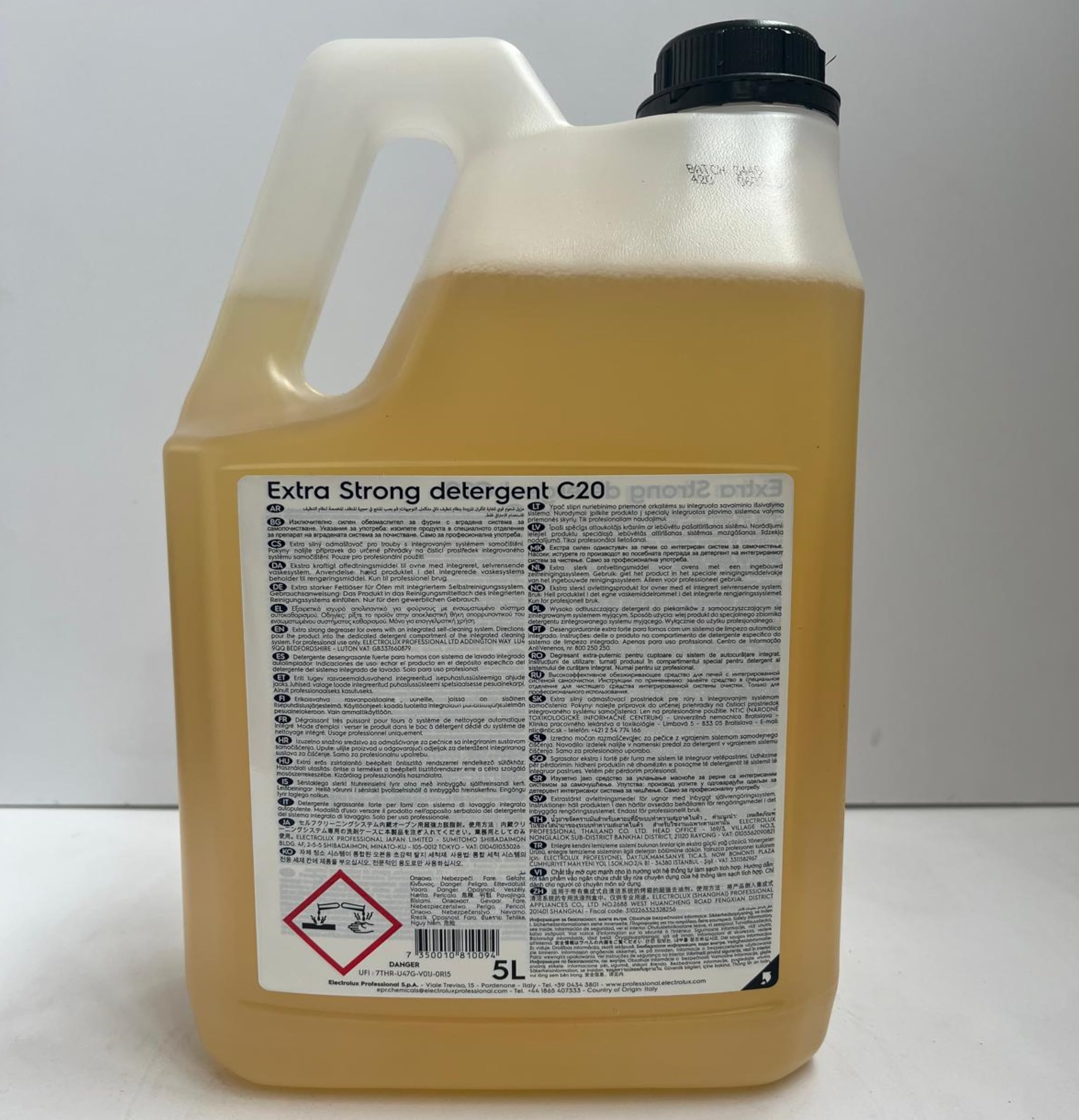 Electrolux Professional - Detergente Liquido Extra Strong Detergent C20-2 X 5 LT