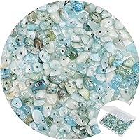 Vista 17 de 456 cuentas de piedra natural con chip natural, piedras preciosas multicolor irregulares de 0.31 a 0.315 pulgadas, piedras preciosas sueltas