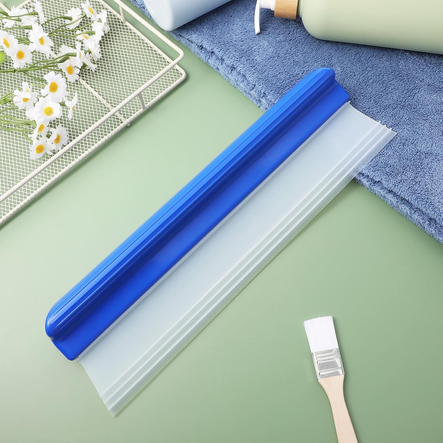 Car Squeegee Windshield Cleaner with Ergonomic Grip Flexible Water Scraper for Car Window Cleaning Handheld Tool Mirrors and Glass Surfaces