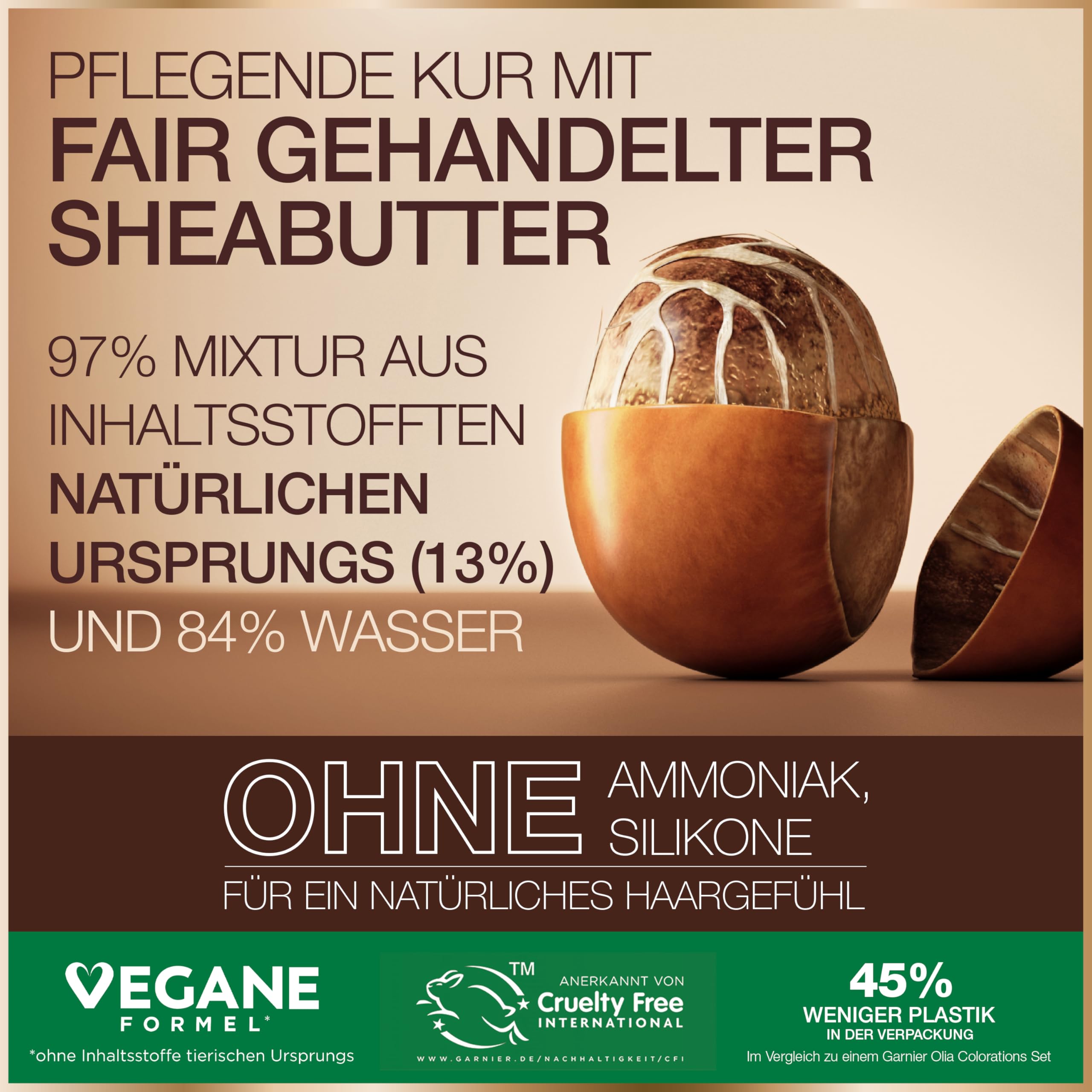 Garnier GOOD trwała farba do włosów 4.61 wschód słońca – koloryzacja bez amoniaku, do 100% pokrycia siwschodu, 1 szt.