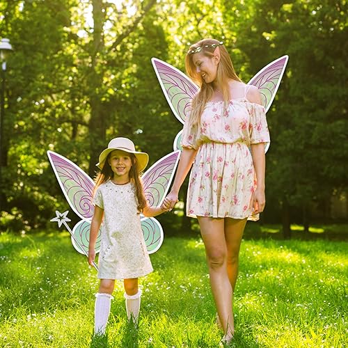 Vista 3 de SunnyLisa Halloween Costume Fairy Wings Angel Wings for Women and Girls