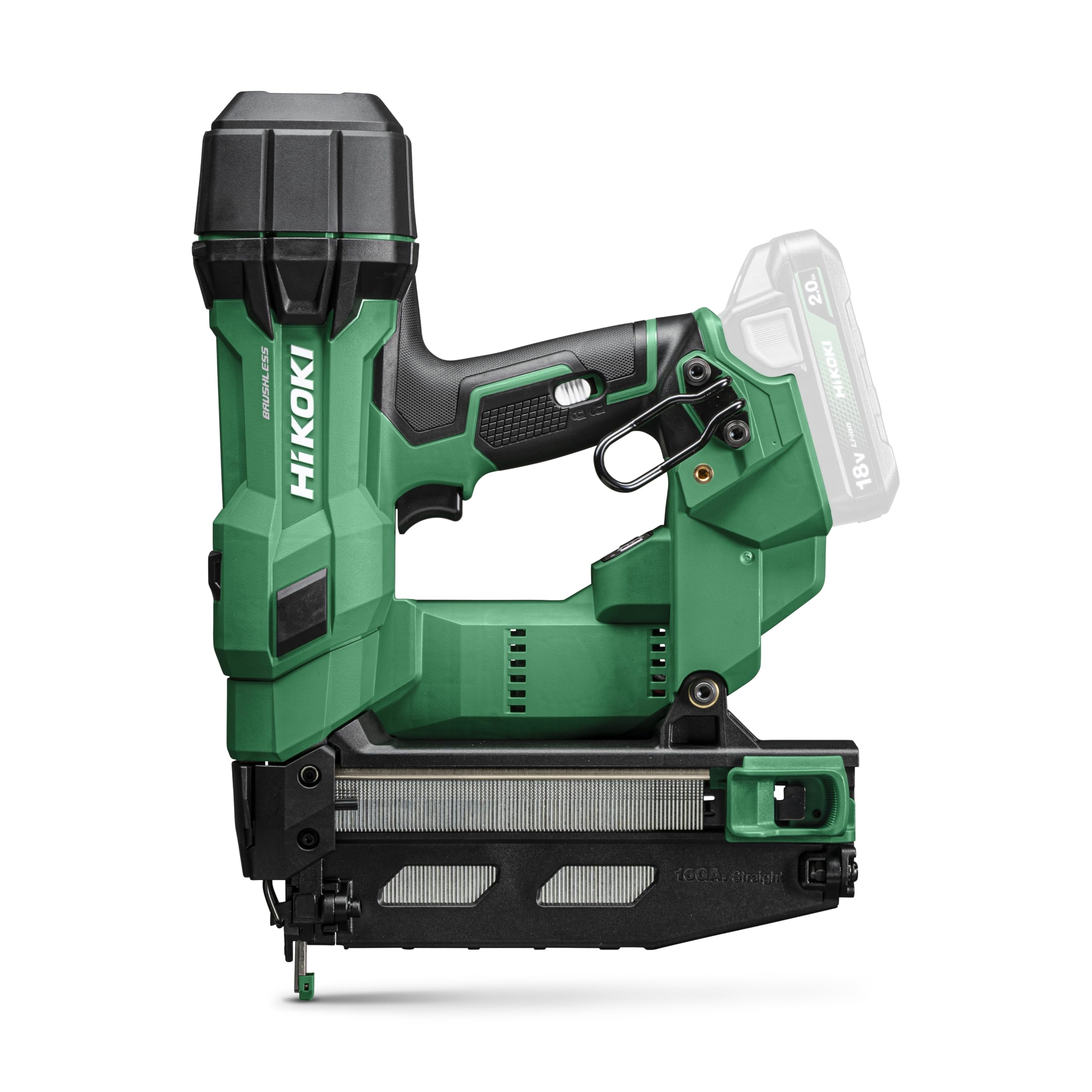 HiKOKI NT1865DSAW9Z 16GA Cordless Brushless Straight Finish Nailer With Case