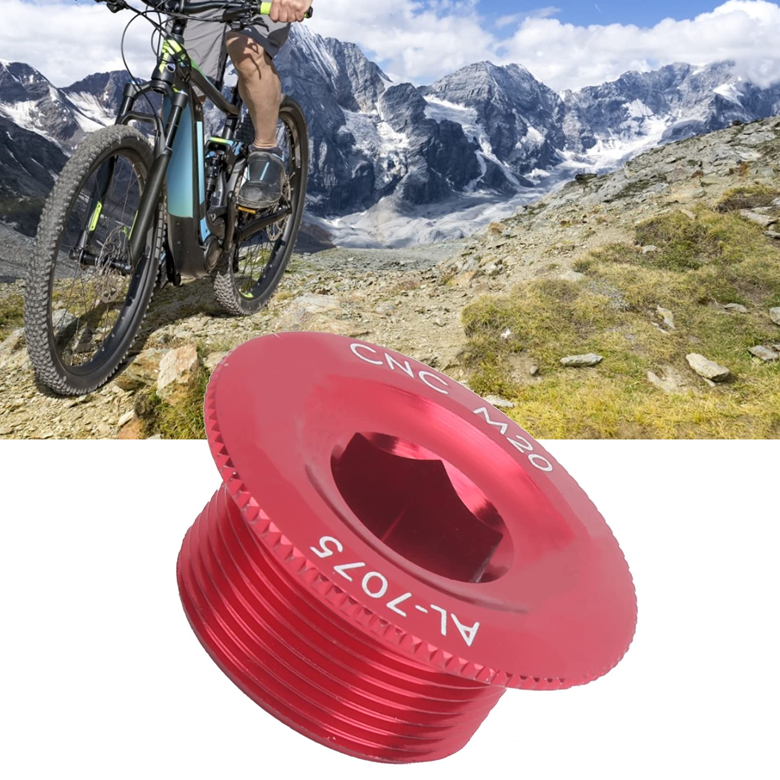 M15/M18/M20 Coperchio della pedivella Tappo a ve M20 MTB Coperchio della guarnura Bici da strada in alluminio Guarnura Braccio Bullone Parti per mountain bike Accessori  18